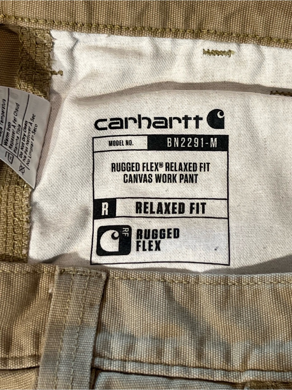 Carhartt Rugged Flex Relaxed Fit Canvas Work Pant Size 32x33 - Picture 4 of 9